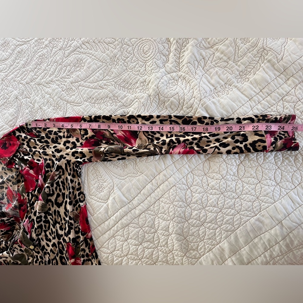 Cache Animal Print Blouse Size S - Picture 5 of 7